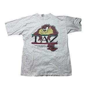 VINTAGE Sherry's Best Looney Tunes Taz Daytona Beach T-shirt USA 90s Size XL